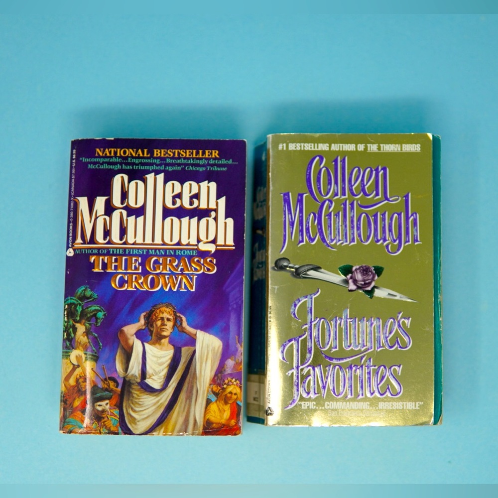 Vintage Novel LOT Books Roman History Fiction Stories Author Colleen McCullough